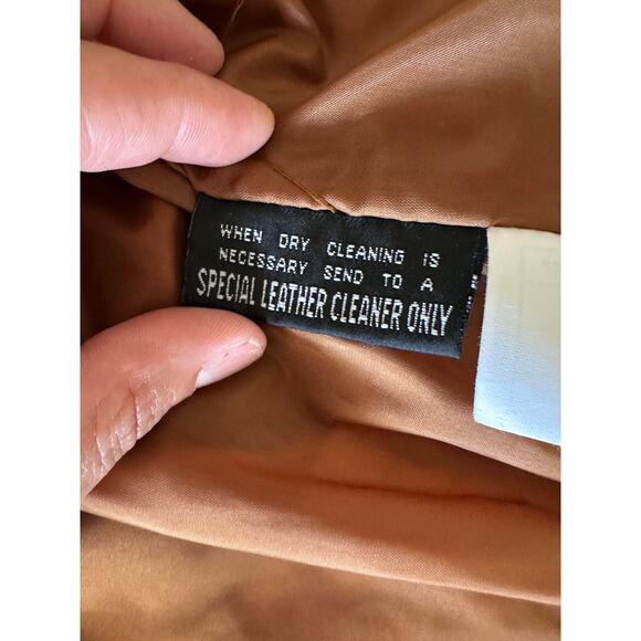 Vintage 80s Wilsons Rust Brown Suede Fringe Jacket Western Boho Cowgirl Small - Picture 8 of 10